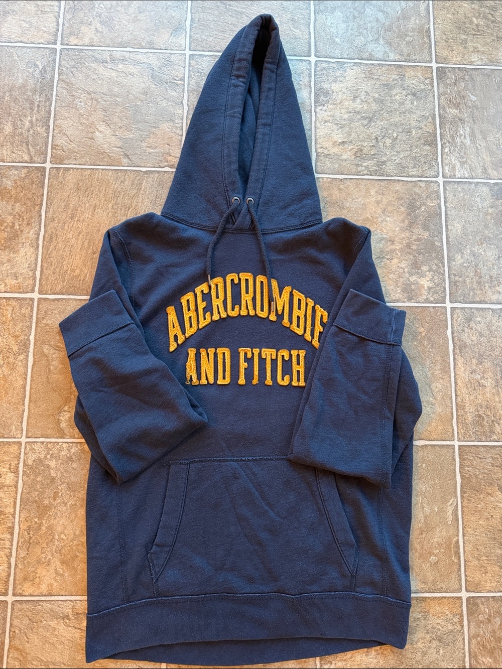 Vintage Y2K Abercrombie & Fitch Muscle Hoodie Men’s L Navy